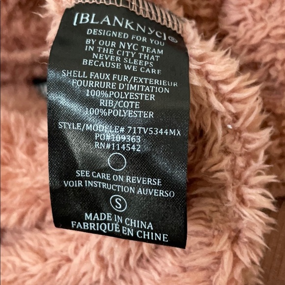 BLANKNYC Blush Fleece Jacket - Picture 4 of 4